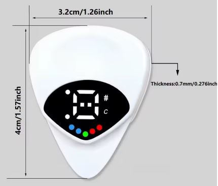 2-In-1 Guitar Pick Tuner